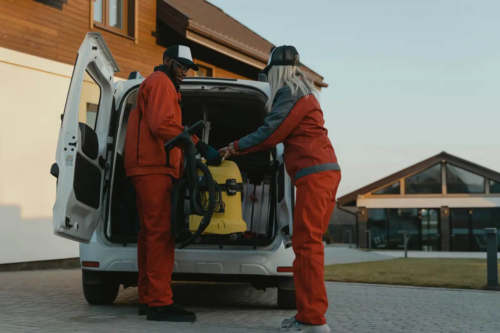 Cleaning equipment | Carpet cleaning in North Shields Carpet cleaning equipment loaded in the back of a service van, carpet cleaning in North Shields